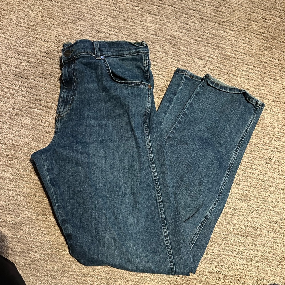 Wrangler Men's Dark Blue Straight Jeans